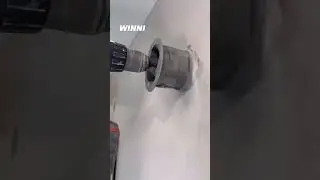 Действительно крутая электрическая коробка уже с коронкой  #diy #tools #work #construction