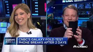CNBC's Samsung Galaxy Fold test phone breaks after two days