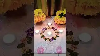 artistic ready rangoli patch order available 🌼