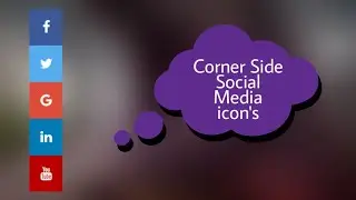 Corner Side Social Media Icon's Amazing