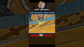 PIKACHU VS HAWLUCHA || PIKACHU TROLL FACE EDIT || #pokemon #ashpikachu #trollface #edit #shorts