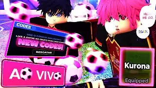 CORRE! A VOLTA DO KURONA COM NOVO REWORK e NOVOS CÓDIGOS do BLUE LOCK RIVALS🔴(AO VIVO)🔴#DARKRUAN100K