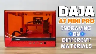 DAJA A7 MINI PRO Laser Engraving on Different Materials
