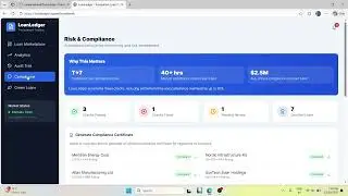 LoanLedger: Transparent Loan Trading Platform | T+1 Settlement & Automated Compliance Demo