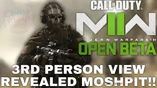 [LIVE] 👀3rd PERSON VIEW REVEALED! | MOSHPIT MODE Modern Warfare 2 BETA GAMEPLAY!! | PS4 Playstation4