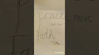 Peace over panic, Faith over fear and wisdom over worry 🌸 #shortvideo #calligraphy #easy #funtime