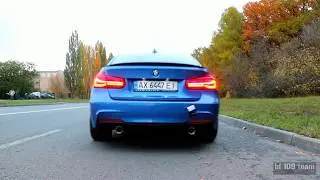 BMW F30 N20 Exhaust sound with downpipe, sport catalyst, 340 catback