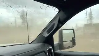 Dry Microburst on the Fire Line, Crockets Knob Fire, 07Sep2022