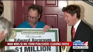 KFOR-TV Covers Publishers Clearing House $1,000,000 Winner Edward Hargraves