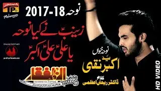 Ali Akbar - Syed Akbar Naqi - 2017-18 Noha - TP Muharram
