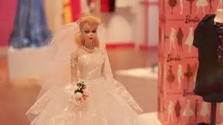 The RARE Barbie Pink Silhouette Box with #1 Barbie and Clothing at The Barry Art Museum