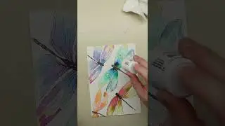 Brusho Crystal Powder Watercolor Technique