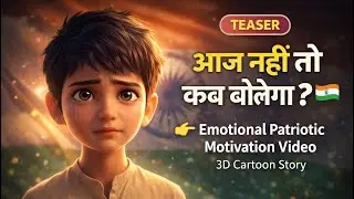 आज नहीं तो कब बोलेगा? | Emotional Patriotic Motivation Video | 3D Cartoon Story