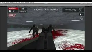 Killing Brutes with Quad Barrel Shotgun in 4P Nightmare