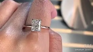 Petra Radiant Solitaire Engagement Ring 2021-172, Bicolour Diamond, Diamond Engagement Ring