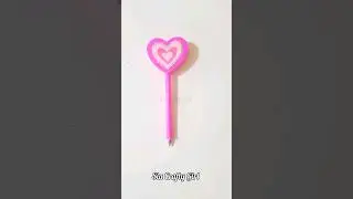 BARBIE Pen Diy 💗 #shorts #youtubeshorts #trending #barbie #barbiecrafts #barbiegirl #pendecoration