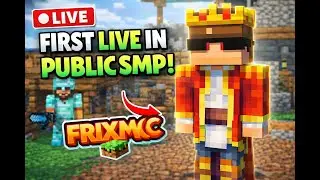 🔴I PLAYING MINECRAFT  AND I PLAYING FIRST LIVE NEW PUBLIC SERVER NAME IS FRIXMC  #minecraft #shorts