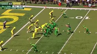Inside Zone Read from the Pistol-Spring Game 2018