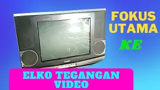 Cara servis tv tabung Sharp mati lampu indikator nyala