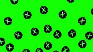 Black Cross Green Screen
