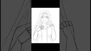 Drawing INFJ Female Like Anime Characters #shorts #mbti #fanart #anime #infj