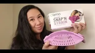 KITCHEN GIZMO Snap N Strain Pot Strainer and Pasta Strainer!  B08F6Z32DL