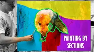Oil paint steps / Painting by sections