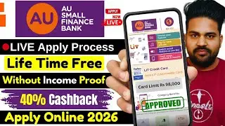 Au bank credit card apply online 2026 | Lifetime free card | apply Au small finance bank credit card