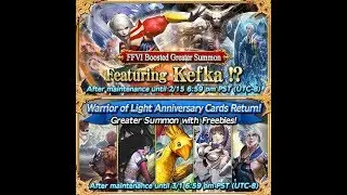 [Mobius Final Fantasy] Boosted Greater Summon Featuring Kefka!?