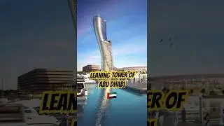 Leaning Tower Of Abu Dhabi #abudhabi #dubai #uae #engineering #leaningtower #travel #shorts #facts