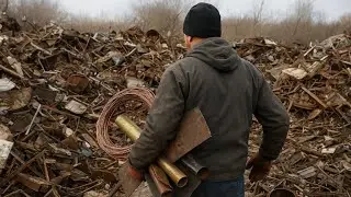 Walking Through the Dump: Collecting Valuable Scrap Metal (Iron, Copper, Brass, Aluminum)