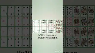 The chances of shuffling a deck of 52 cards in the same order twice