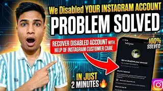 We Disabled Your Instagram Account Recover 2026 | We Disabled Your Account Problem Solved 100%