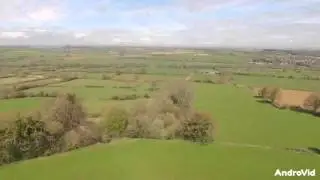 Spring has sprung. Dji P3A flight over a Somerset village.