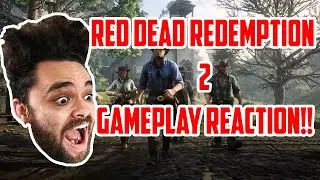 RED DEAD REDEMPTION 2 GAMEPLAY TRAILER REACTION!!! (FIRST REACTION!!) YUNG NOODLE ARM