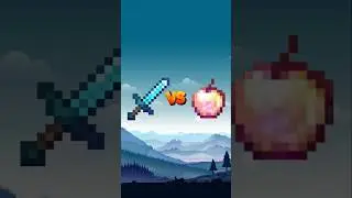 Enchanted diamond sword vs Enchanted golden apple. 💎 #minecraft #enchanted #shorts