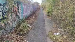 Walking the Forgotten Bike Path (Graffiti Trail, Art Walk) in New Brunswick NJ, November 2025
