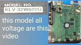 #KLV-32W622G model all voltages show this video