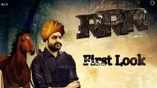 RRR Movie NTR First Look|SSRajamouli|Ramcharan|NTR|Fanmade|Colourposter
