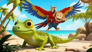 🐵🦎Funny Monkey Cartoon &ndash; Helping Lost Friends Find Their Families 🦜