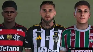Набор лиц + татуировки - BR V114 | Дуглас Теллес, Лианко и Факундо Берналь | PES 21 PC