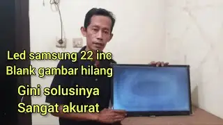 Cara memperbaiki tv led samsung tidak ada gambar hanya putih polos