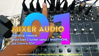 Mixer Audio Yamaha EMX 5014c : Input, RCA, TOA/AKAI, XLR/CANON