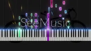Tandem Bike Riding { Four Hand Piano } MIDI Visualizer