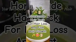 Grow Hair FAST✨Rice water & Okra Hair Pack👌🏻🍚#Haircare DIYHairMask #shorts #@shamuvivekvlog