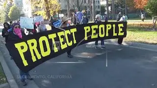 Hundreds protest in California against Trump's mass deportation plans