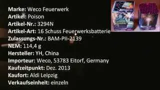Weco Feuerwerk Poison