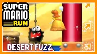 ✿ Super Mario Run - World ★-4 | Desert Fuzz | Daisy Gameplay | ✿