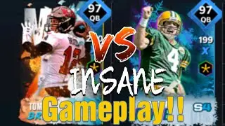 #maddenmobile21 #gameplay 97 Brady VS 97 Farve Gameplay!!| Madden mobile 21
