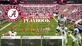 Alabama Playbook NCAA 25 🔥🎯 #CFB25
